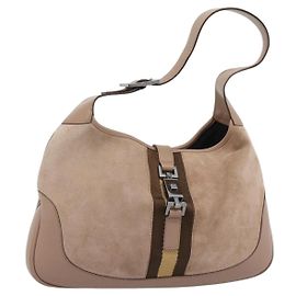 Sac Gucci Jackie O en daim Beige