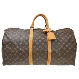 Bolsa Keepall Louis Vuitton Monogram Canvas 55 Marrom