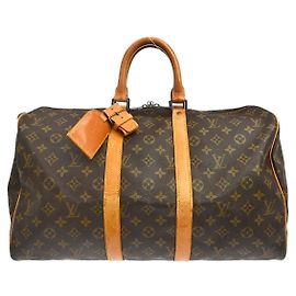 Louis Vuitton Keepall Bag Monogram Canvas 45 Brown
