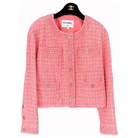 Chanel Iconic Pink Tweed Jacket Spring 2020 Pink