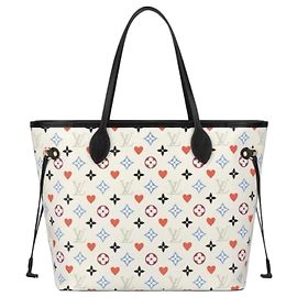 Louis Vuitton Neverfull Game On Handtasche Weiß
