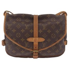 Louis Vuitton Saumur Monogram Canvas 30 Marron