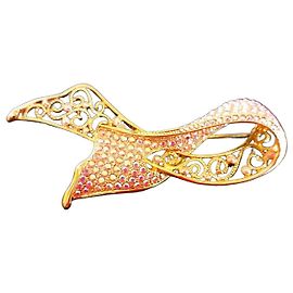 Autre Marque Camrose & Kross Kristall-Brosche Pink Golden