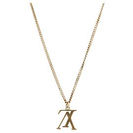 Collier LOUIS VUITTON LV Upside Down en métal Gold M62682 LV Auth 185785M Autre