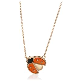 Pendentif Lucky Spring en or rose, cornaline et onyx de Van Cleef & Arpels Autre