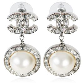Orecchini Chanel 2018 Faux Pearl & Strass CC Altro