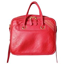 Balenciaga Sac City en cuir rouge Rouge