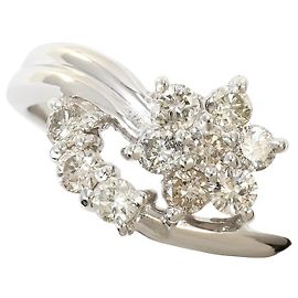 Autre Marque PT900 Platinring mit Diamant Andere