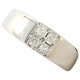Autre Marque Platinum Diamond Band Ring Other