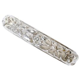 Autre Marque 18K Weißgold-Ring mit Diamant Golden