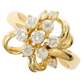 Autre Marque 18K Gelbgold Diamantring Golden