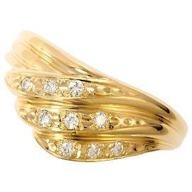 Autre Marque 18K Gelbgold Diamantring Golden