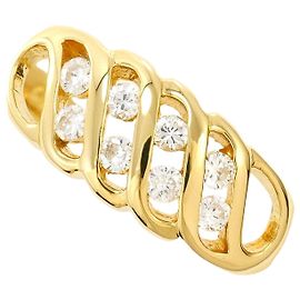 Autre Marque 18K Gelbgold Diamantring Golden