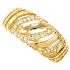 Autre Marque 18K Gelbgold Diamantring Golden