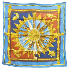Hermès Hermes Carré 90 Seta multicolore 90 x 90 cm Multicolore