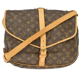Louis Vuitton Saumur Monogram Canvas 35 Marrom