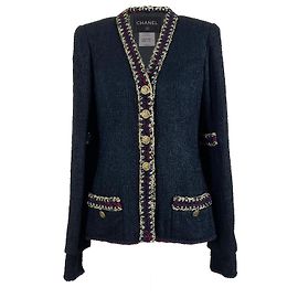 Chanel Paris / Shanghai Black Tweed Jacket Black