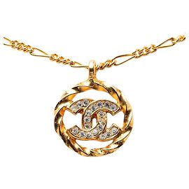 Colar Chanel Coco Mark Dourado