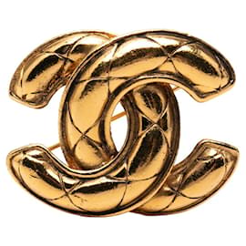 Broche Chanel Coco Mark Doré