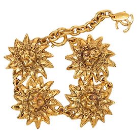 Bracelet breloque Chanel Vintage Motif Lion Doré