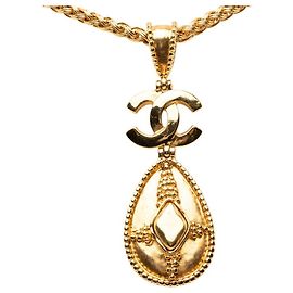 Collana Chanel Vintage Coco Mark Rogue Chain D'oro