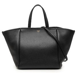 Céline Celine Small Fold Cabas Handbag Black
