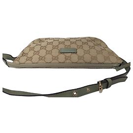 Gucci GG Supreme Schultertasche Beige/Hellgrün Beige Hellbraun