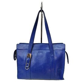 Sonia by Sonia Rykiel Sac Cabas en Cuir Bleu Électrique Bleu