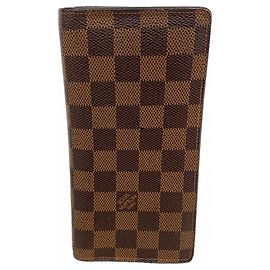 Louis Vuitton Damier Portefeuille Brazza Long Wallet Damier ebene