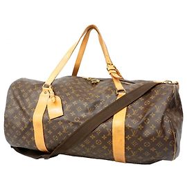 Louis Vuitton Boston Monogram Bolsa Duffle Marrom