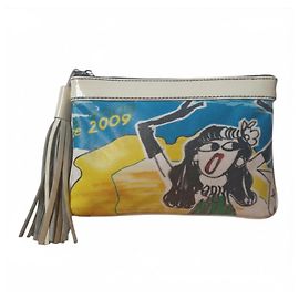 Lanvin Pochette "Island of Dreams" Noir Blanc Bleu Jaune