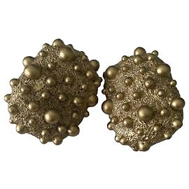 Autre Marque Boucles d'oreilles sculpturales Marina Sinibaldi Orange Pêche