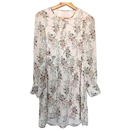 Ikks Maxikleid mit Blumenprint Weiß Mehrfarben