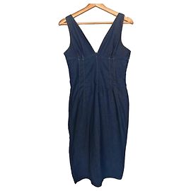 Robe en jean ajustée Dolce & Gabbana Bleu