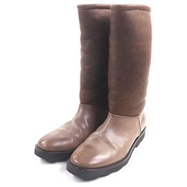 Maison Martin Margiela Botas 22 de couro Maison Margiela Marrom Castanho escuro