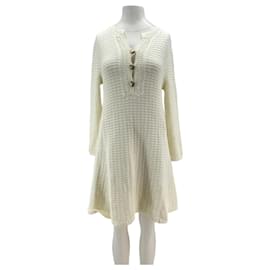 Ba&Sh Vestido branco de crochê Branco