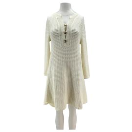 Ba&Sh Weißes Crochet-Kleid Weiß