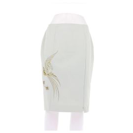 Jupe brodée verte Thierry Mugler Vert