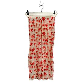 Autre Marque Pantalón blanco y naranja Naranja