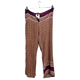 Autre Marque Calça marrom estampada Marrom