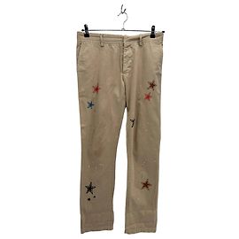 Autre Marque Pantalón beige con estrellas Beige