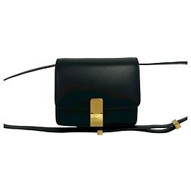 Céline CELINE Mini borsa a tracolla in pelle Classic Box Nero