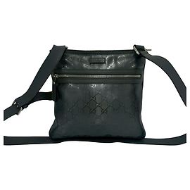 Bolsa de Ombro Gucci Imprime GG Pattern Cinza Marrom