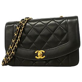 Borsa a Spalla con Catena Chanel Diana Nero