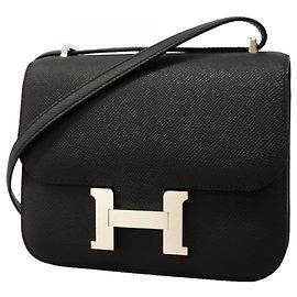 Hermès Hermes Constance Mini Schultertasche Schwarz