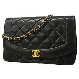 Borsa a Spalla Chanel Diana Chain Nero