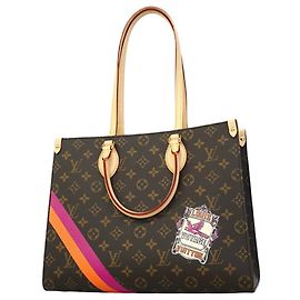 Borsa Tote Louis Vuitton Monogram OnTheGo MM Marrone