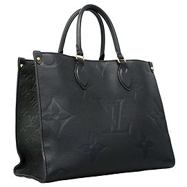Borsa Tote Louis Vuitton Monogram Empreinte OnTheGo MM Nero