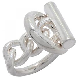 Hermès Hermes Croisette Band Ring in Silver 925 Other