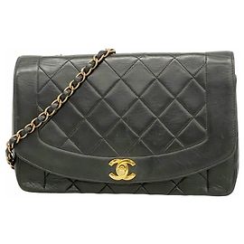 Borsa a Spalla con Catena Chanel Diana Nero